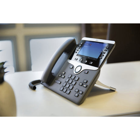 Cisco 8841 IP Phone - Remanufactured - Corded - Corded - Wall Mountable - Black, Silver