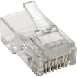 Eaton Tripp Lite Series Cat6 RJ45 Modular Plug for Round Stranded UTP Conductor 4-Pair, 100 Pack