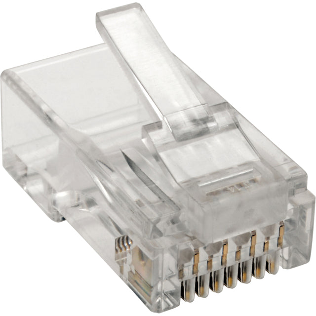 Eaton Tripp Lite Series Cat6 RJ45 Modular Plug for Round Stranded UTP Conductor 4-Pair, 100 Pack
