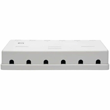 Eaton Tripp Lite Series Pre-Configured Unshielded Cat6 6-Port Surface-Mount Box, 110 IDC, RJ45, White