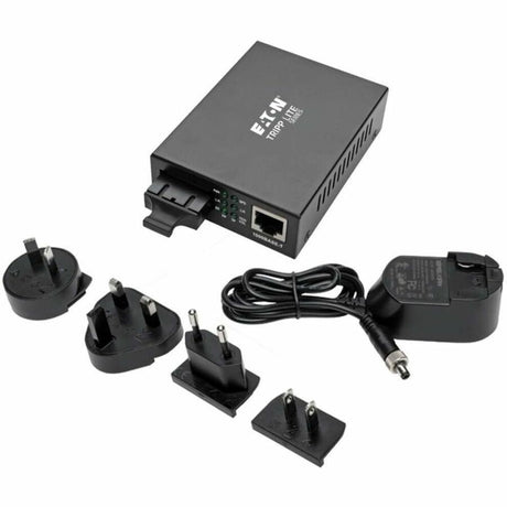 Eaton Tripp Lite Series Gigabit Multimode Fiber to Ethernet Media Converter, 10/100/1000 SC, International Power Supply, 850 nm, 550M (1804.46 ft.)