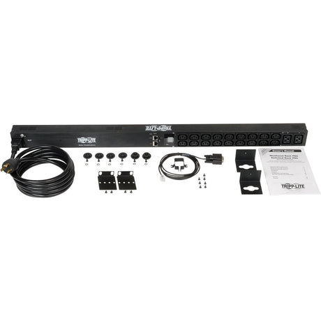 Eaton 3.7kW Single-Phase 208/230V Monitored PDU - LX Platform, 18 C13, 2 C19 Outlets, C20 / L6-20P Inputs, 0U 900mm Height, TAA