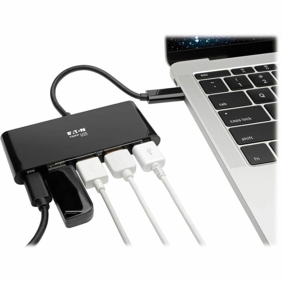 USB C HUB ADAPTER W 4X USB-A