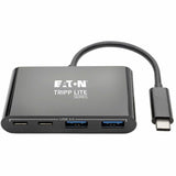 Eaton Tripp Lite Series 4-Port USB-C Hub, USB 3.x (5Gbps), 2x USB-A, 2x USB-C, Black