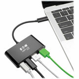 Eaton Tripp Lite Series 4-Port USB-C Hub, USB 3.x (5Gbps), 2x USB-A, 2x USB-C, Black