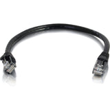 1' Cat6 Snagless Cable Black