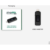 Plugable USB C Power Meter Tester for Monitoring USB-C Connections