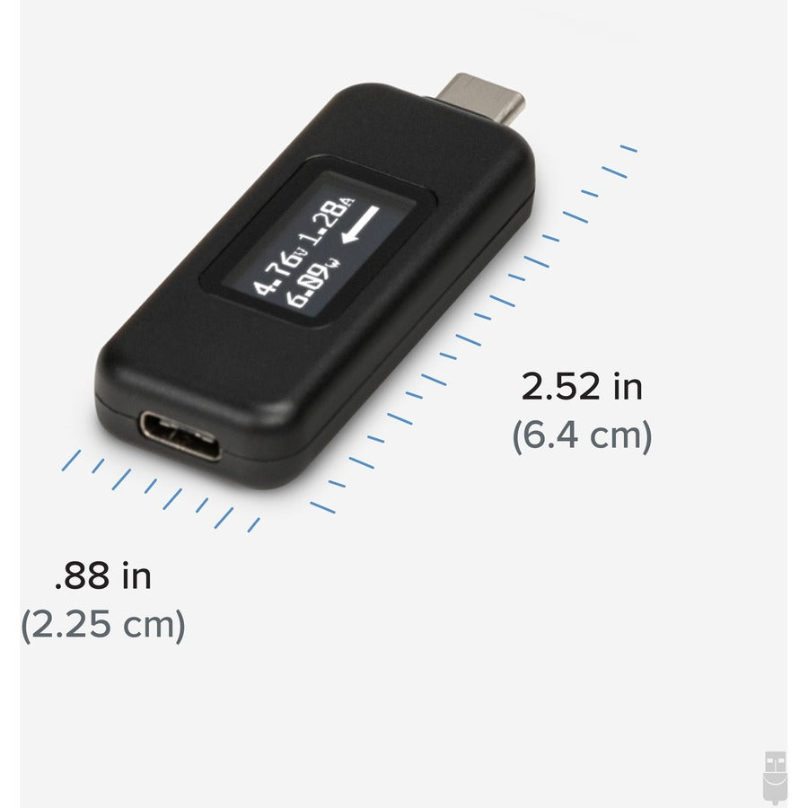Plugable USB C Power Meter Tester for Monitoring USB-C Connections