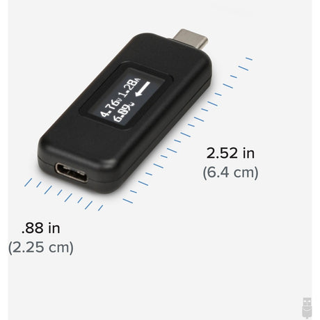 Plugable USB C Power Meter Tester for Monitoring USB-C Connections