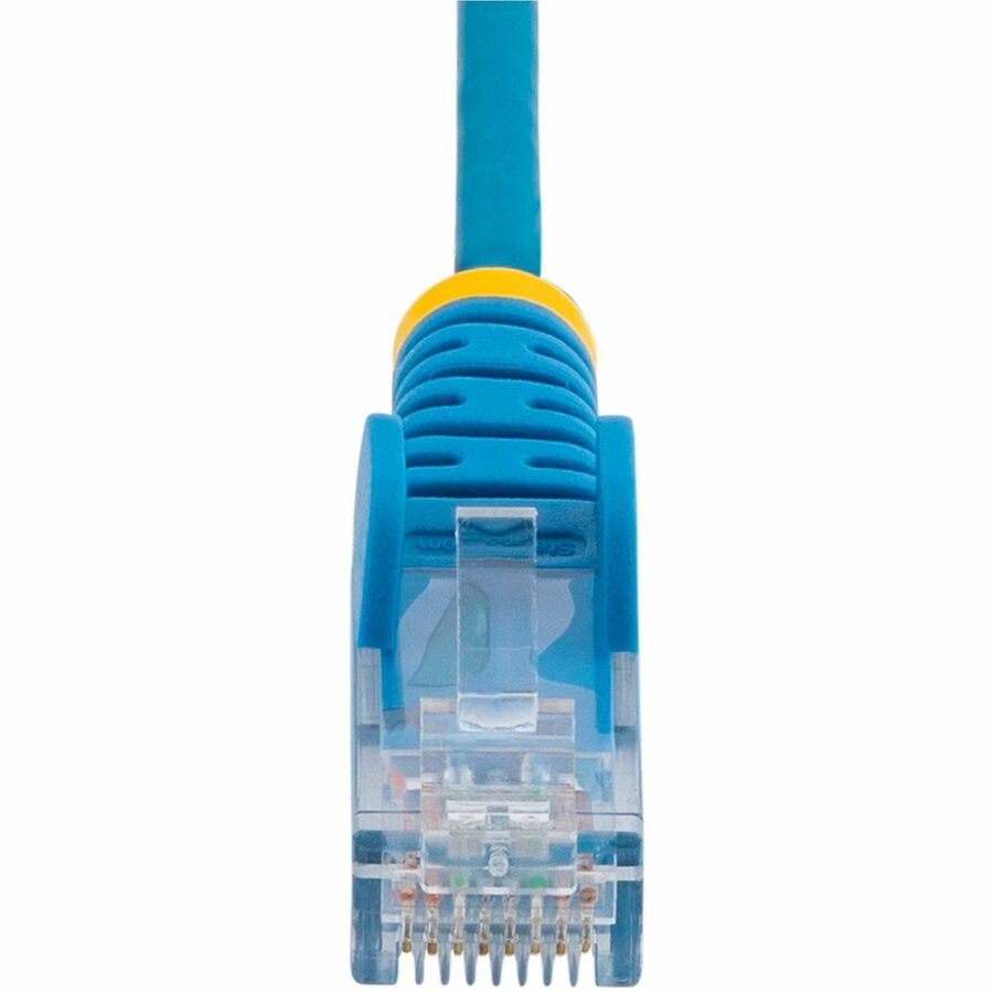 StarTech.com 10 ft CAT6 Cable - Slim CAT6 Patch Cord - Blue Snagless RJ45 Connectors - Gigabit Ethernet Cable - 28 AWG - LSZH (N6PAT10BLS)