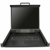 StarTech.com 8 Port Rackmount KVM Console w/ Cables - Integrated KVM Switch w/ 19" LCD - 1U LCD KVM Drawer 50000 MTBF - USB + VGA Support