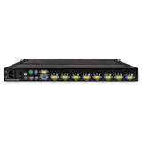 StarTech.com 8 Port Rackmount KVM Console w/ Cables - Integrated KVM Switch w/ 17" LCD - 1U LCD KVM Drawer 50000 MTBF - USB + VGA Support