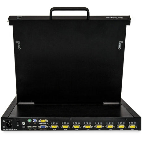 StarTech.com 8 Port Rackmount KVM Console w/ Cables - Integrated KVM Switch w/ 17" LCD - 1U LCD KVM Drawer 50000 MTBF - USB + VGA Support