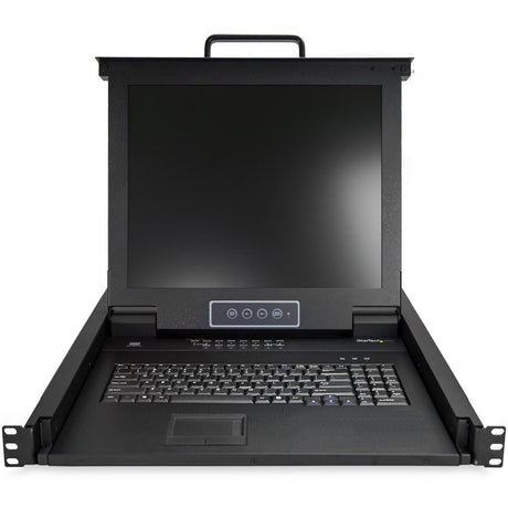 StarTech.com 16 Port Rackmount KVM Console w/ Cables - Integrated KVM Switch w/ 17" LCD - 1U LCD KVM Drawer 50000 MTBF - USB + VGA Support