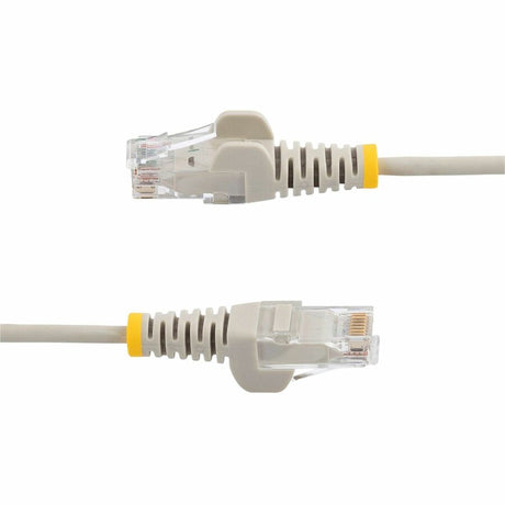 StarTech.com 3 ft CAT6 Cable - Slim CAT6 Patch Cord - Gray - Snagless RJ45 Connectors - Gigabit Ethernet Cable - 28 AWG - LSZH (N6PAT3GRS)