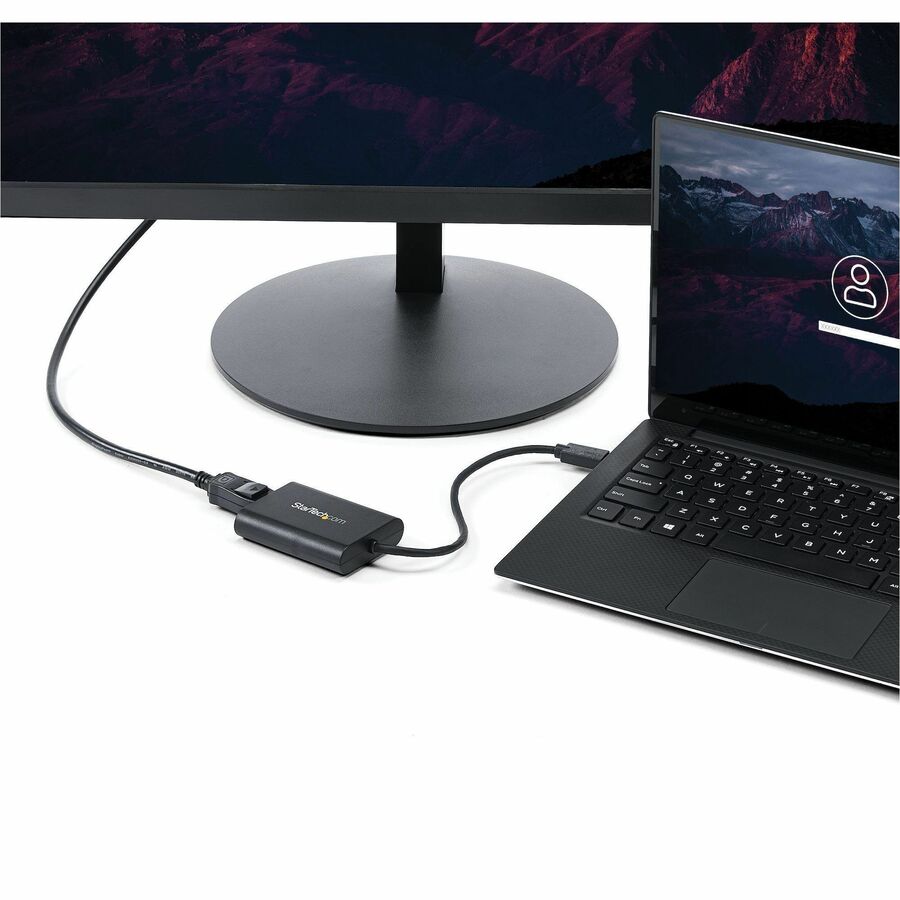 StarTech.com USB 3.0 to DisplayPort Adapter, USB DP Monitor Converter for Windows, 4K (no support for macOS/ChromeOS/Linux) - TAA