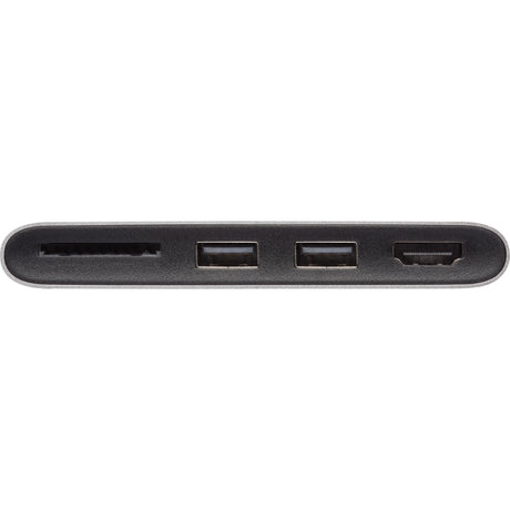 Moshi USB-C Multimedia Adapter, HDMI 4K up to 30 Hz, USB-A x2, SD Card Reader, Aluminum Casings, Works with MacBook, MacBook Air, MacBook Pro, Surface