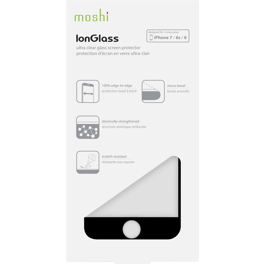 Moshi IonGlass iPhone 7/8 Black Black, Transparent