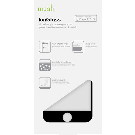 Moshi IonGlass iPhone 7/8 Black Black, Transparent