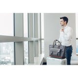 Moshi Costa Carrying Case (Satchel) for 15" Apple iPad Notebook - Granite Gray