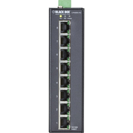 Black Box Industrial Unmanaged Gigabit PoE+ Switch - 8-Port