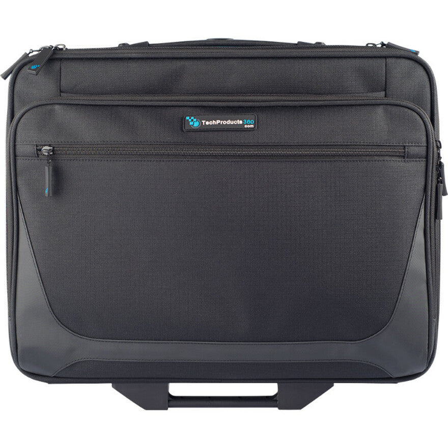 TechProducts360 Essential Carrying Case (Roller) for 17" Notebook - Black