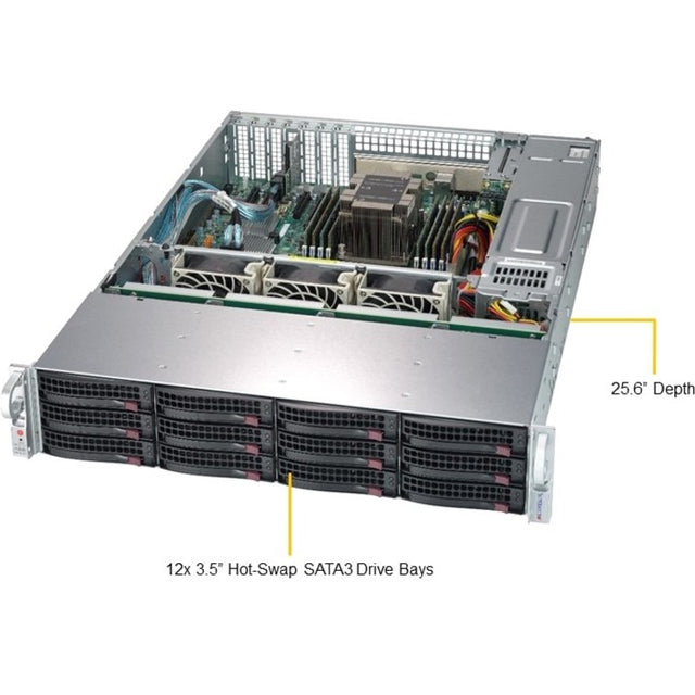 Supermicro SuperStorage 5029P-E1CTR12L Server Barebone System - 2U Rack-mountable - Socket P LGA-3647 - 1 x Processor Support