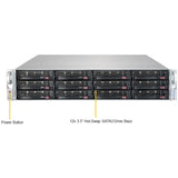 Supermicro SuperStorage 5029P-E1CTR12L Server Barebone System - 2U Rack-mountable - Socket P LGA-3647 - 1 x Processor Support
