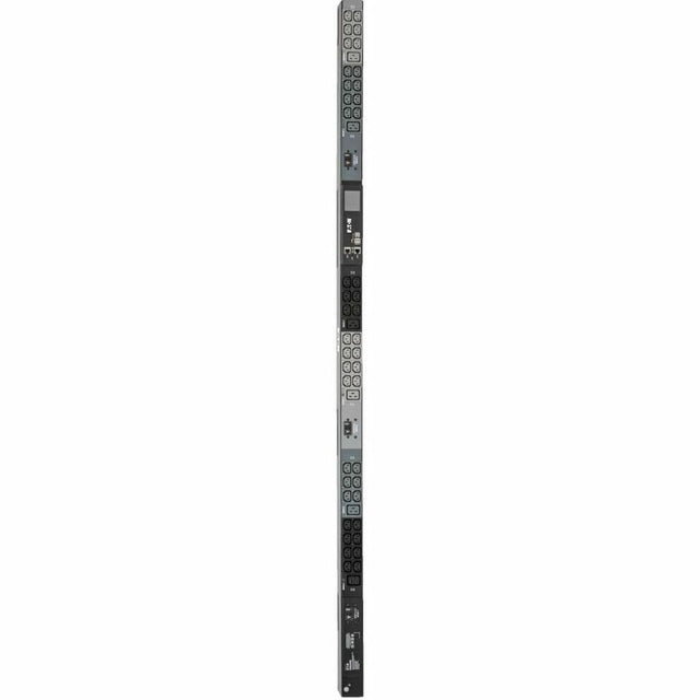 Eaton 10kW 200-240V 3PH Monitored PDU - LX Interface, Gigabit, 48 Outlets, NEMA L21-30P, LCD, 3 m Cord, 0U 1.8 m Height, TAA