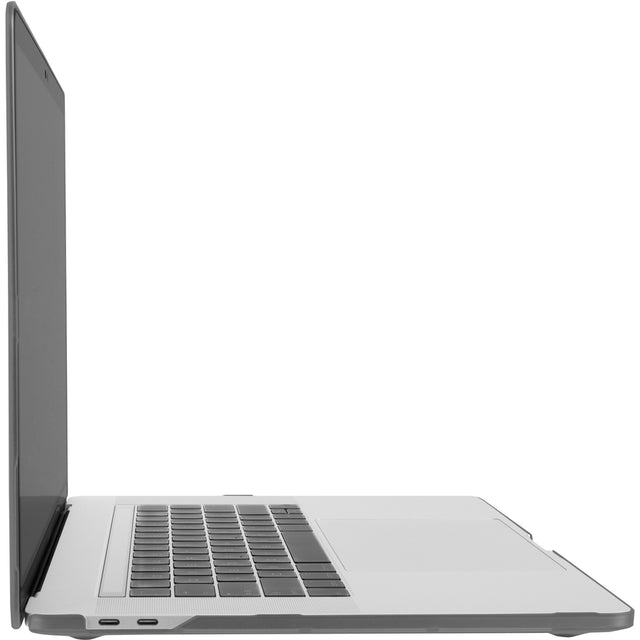 Moshi iGlaze Hardshell Case for 15-inch MacBook Pro (Thunderbolt 3/USB-C) 2016-2019, Stealth Black, Ultra-slim, Two-piece Design, 360-degree Protection, Rubber Feet, Ventilation Holes