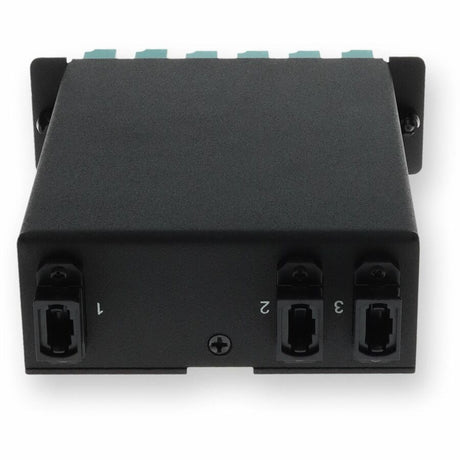 AddOn 4-Bay Cassette 3x 12-Fiber MPO In, 12 LC Duplex Out, Multi-mode Duplex OM4