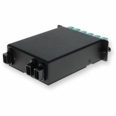 AddOn 4-Bay Cassette 3x 12-Fiber MPO In, 12 LC Duplex Out, Multi-mode Duplex OM4