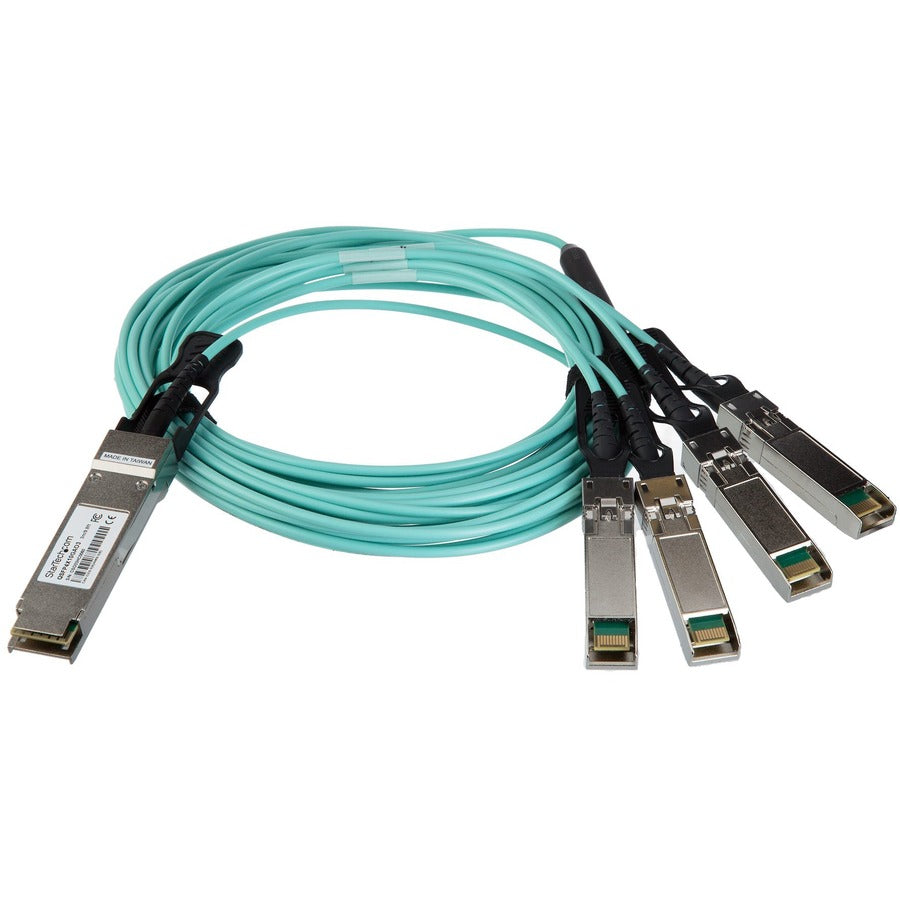StarTech.com AOC Breakout Cable for Cisco QSFP-4X10G-AOC3M - 3m 40G 1x QSFP+ to 4x SFP+ AOC Cable 40GbE QSFP+ Active Optical Fiber 9.84ft