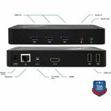 Plugable USB C Docking Station with Charging, Compatible with Thunderbolt 3 and USB-C MacBooks and Specific Windows, Chromebook, Linux Systems