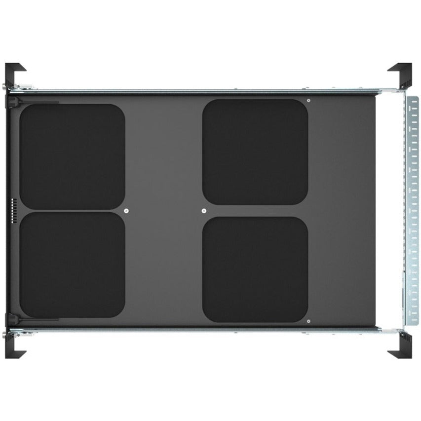 Rack Solutions 1U Mini Rack Access Tool-Less Shelf for Four Apple Mac Mini with USB