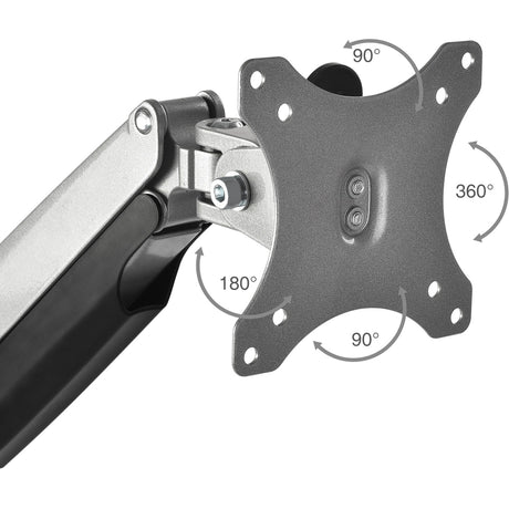 SIIG High Premium Aluminum Gas Spring Desk Mount - Dual Monitor - Fits 13" to 32" monitors - Max load 19.8Ibs(each)