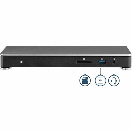 StarTech.com Thunderbolt 3 Dock - Dual Monitor 4K 60Hz TB3 Docking Station with DisplayPort - 85W Power Delivery, 6-Port USB 3.0, SD, GbE