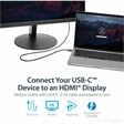 StarTech.com 6ft (2m) USB C to HDMI Cable - 4K 60Hz USB Type C DP Alt Mode to HDMI 2.0 Video Display Adapter Cable - Works w/Thunderbolt 3