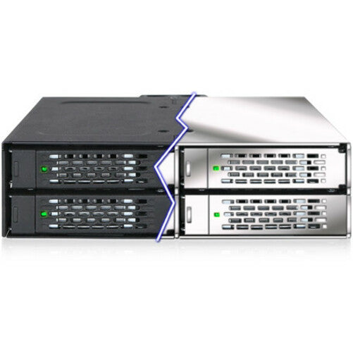 Icy Dock ToughArmor MB607SP-B Drive Enclosure for 5.25" - Serial ATA/600 Host Interface Internal - Black