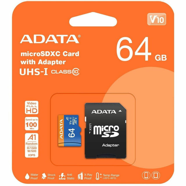 Adata Premier 64 GB Class 10/UHS-I V10 microSDXC