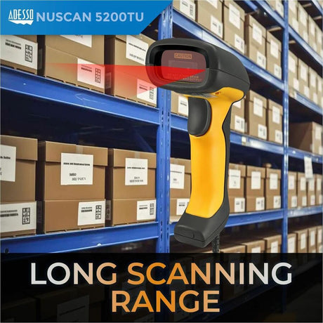 Adesso NuScan 5200TU- Antimicrobial & Waterproof 2D Barcode Scanner