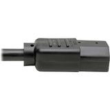 Eaton Tripp Lite Series Power Cord Splitter, C14 to 2xC13 PDU Style - 10A, 250V, 18 AWG, 18-in. (45.72 cm), Black