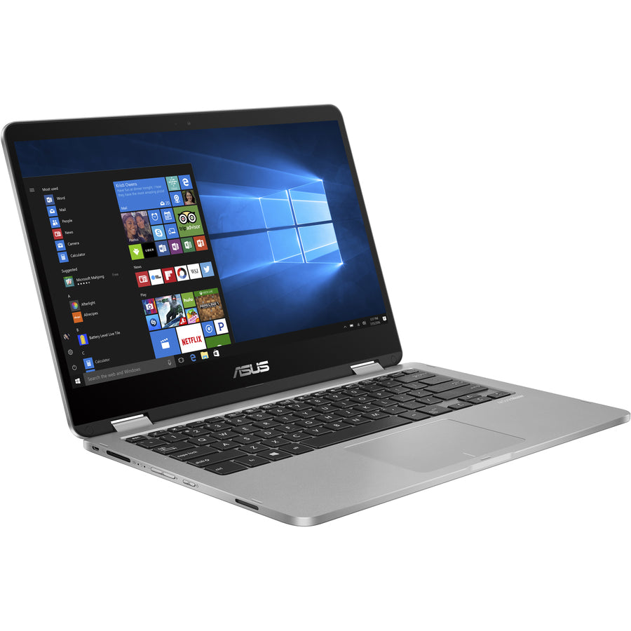Asus VivoBook Flip 14 TP401 TP401CA-DHM4T 14" Touchscreen Convertible Notebook - Intel Core M 7th Gen m3-7Y30 - 4 GB - 64 GB Flash Memory