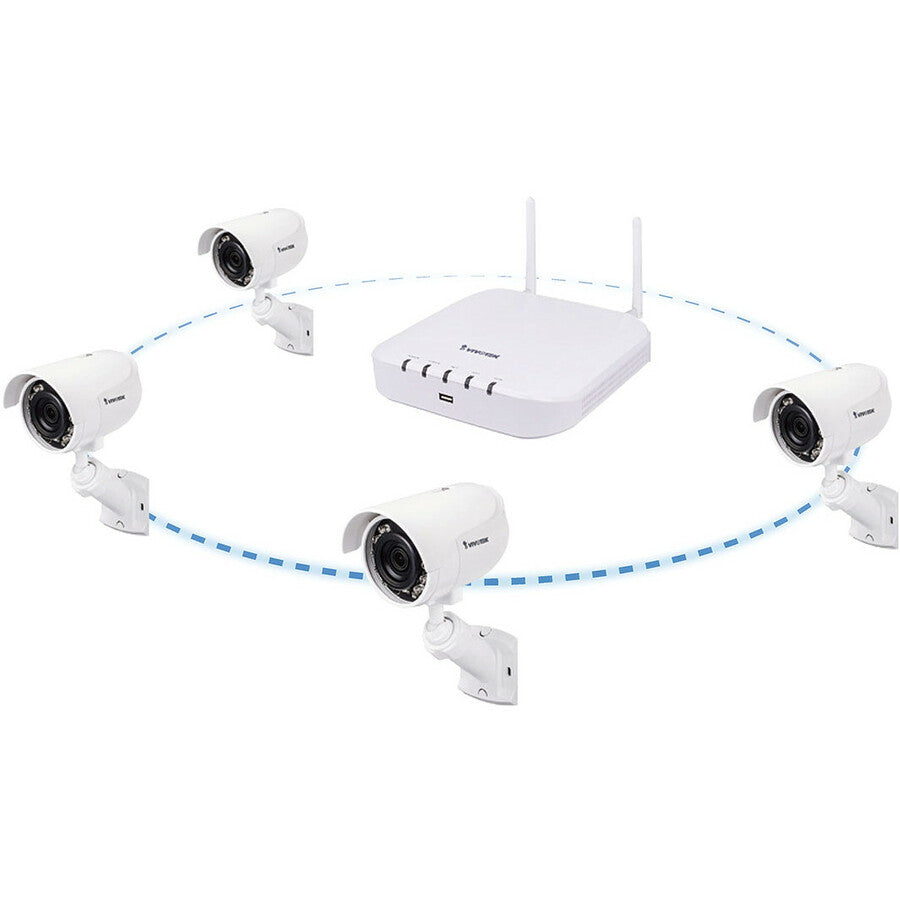 Vivotek 4-CH Embedded Wi-Fi NVR - 6 TB HDD