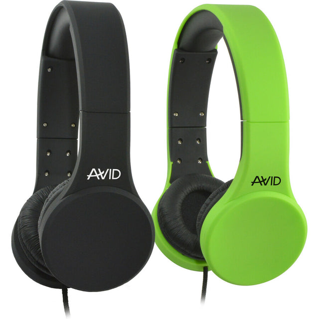 AVID AE-42 HEADSET WITH INLINE MIC & VOLUME CONTROL, GREEN