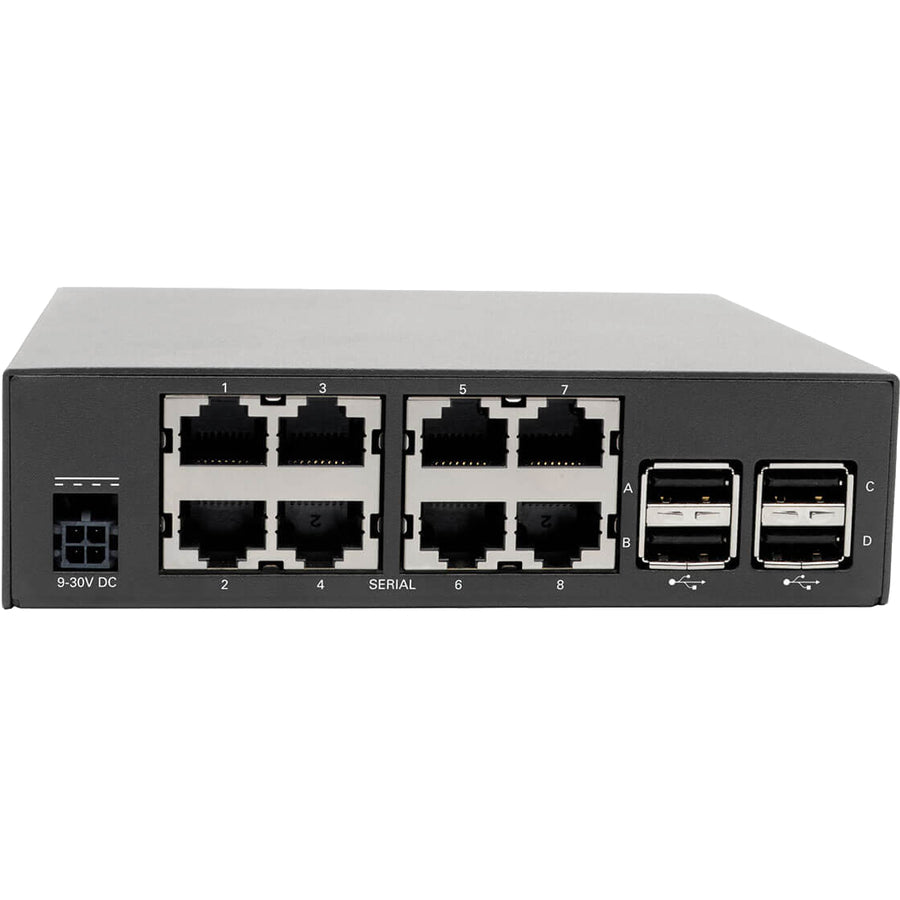 Eaton Tripp Lite Series 8-Port Console Server with 4G LTE Cellular Gateway, Dual GB NIC, 4Gb Flash and Dual SIM