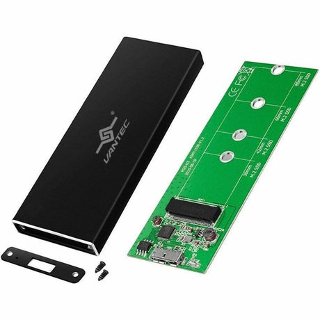 Vantec Nexstar SX NST-M2STS3-BK Drive Enclosure M.2 - USB 3.0 Micro-B Host Interface - UASP Support Portable