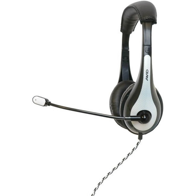 AVID Education AE-36 Headset with Noise Cancelling Microphone and 3.5mm Plug, White