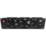 Rack Solutions 3U Horizontal Fan Panel