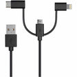 Monoprice Essential Lightning/Micro-USB/USB-C Data Transfer Cable